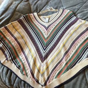 Democracy Shawl Poncho Size Small/Medium